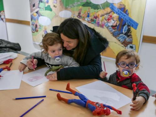 Expo BD- Les enfants s'initient au dessin